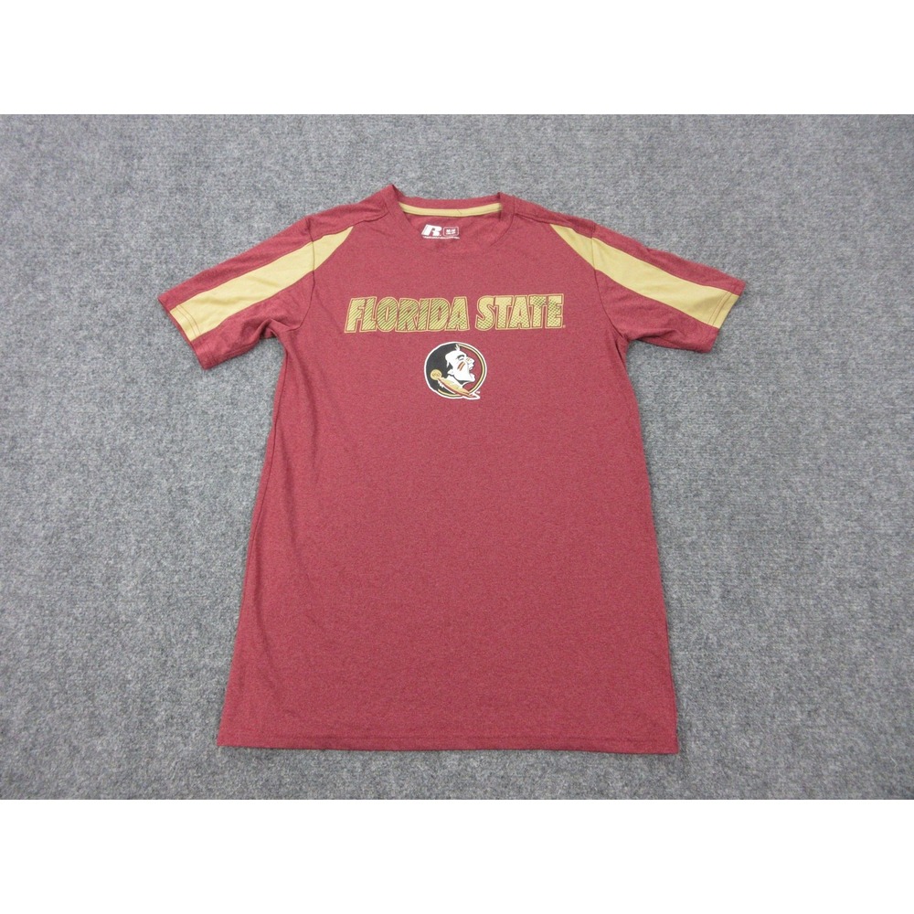 Florida State Seminoles Shirt Mens Medium Red NCAA Football Russell Tee Top